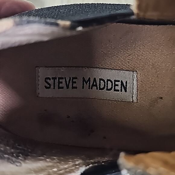 Steve Madden CRUSHIN Animal Print Wedge Ankle Boot Sneakers, Women's 9 - Picture 11 of 13